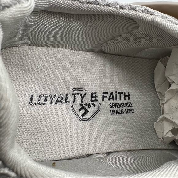 NWT Loyalty & Faith Grey Sneakers - Picture 7 of 8